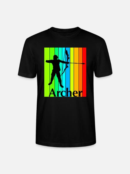 Bogenschütze - Stanley/Stella Unisex Bio-T-Shirt CRAFTER - Schwarz