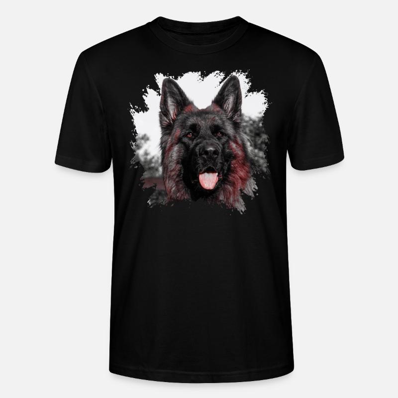 Schäferhund - Stanley/Stella Unisex Bio-T-Shirt CRAFTER - Schwarz