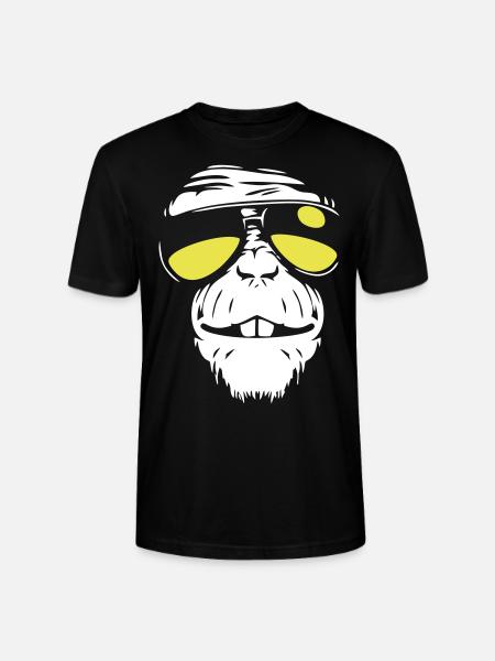 Cool Monkey - Singe cool - T-shirt bio CRAFTER Stanley Stella Unisexe - noir