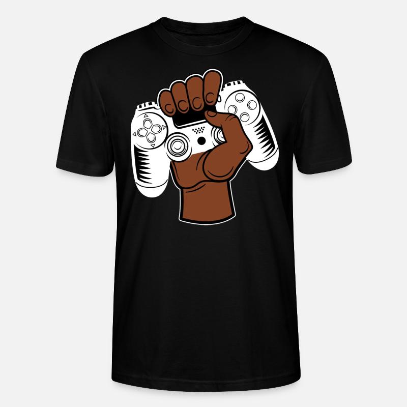 Gaming Controller - Stanley/Stella CRAFTER Unisex Organic T-Shirt - black