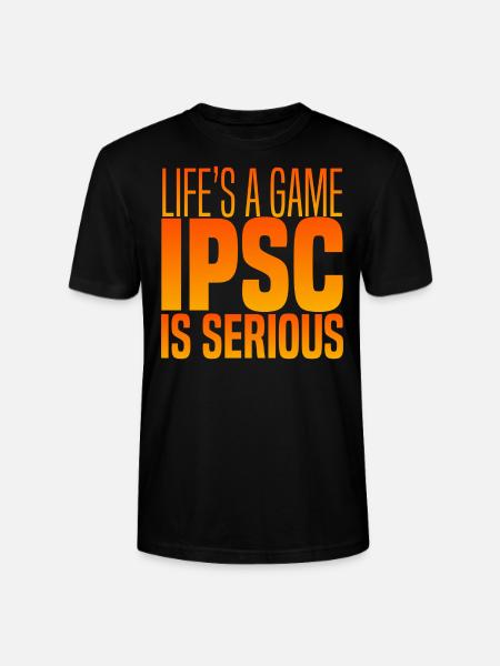 IPSC IS SERIOUS - Stanley/Stella CRAFTER Unisex Organic T-Shirt - black