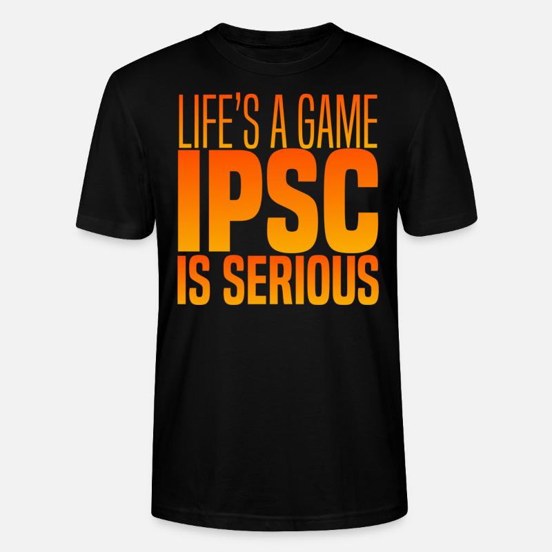 IPSC ist ernst - Stanley/Stella Unisex Bio-T-Shirt CRAFTER - Schwarz