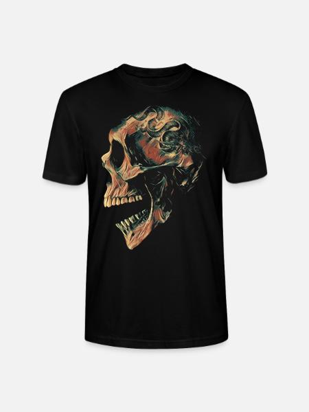 Camo Skull - Stanley/Stella Unisex Bio-T-Shirt CRAFTER - Schwarz
