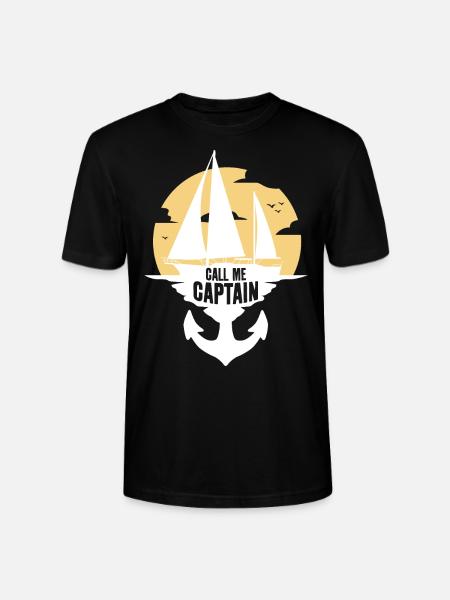 CALL ME CAPITAINE - T-shirt bio CRAFTER Stanley Stella Unisexe - noir