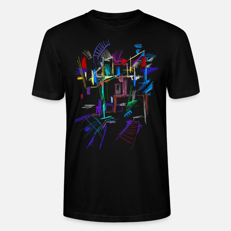 Architecture Modèle - T-shirt bio CRAFTER Stanley Stella Unisexe - noir