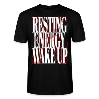 Ruheenergie erwache Strom Energie Mathematik - Stanley/Stella Unisex Bio-T-Shirt CRAFTER - Schwarz - Vorne - Alina (178cm) & Michal (187cm)