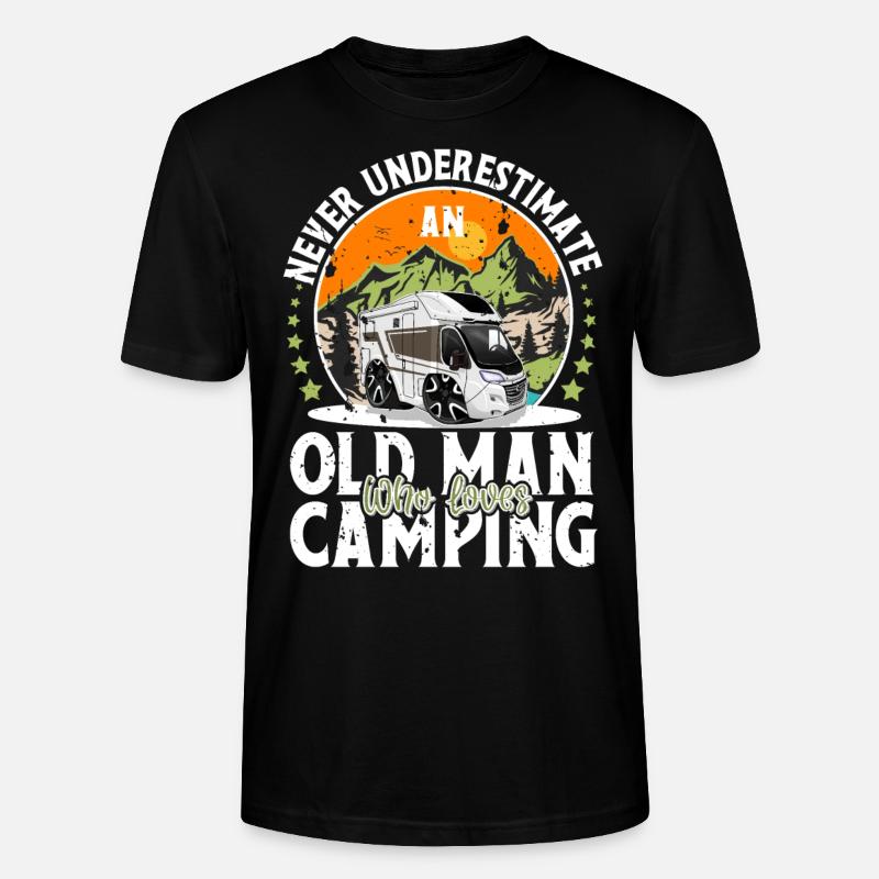 Camping Camper Campen - T-shirt bio CRAFTER Stanley Stella Unisexe - noir