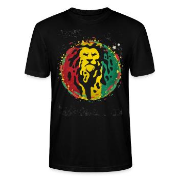 Vibration Positivement Puissante Cadeau Rasta - T-shirt bio CRAFTER Stanley Stella Unisexe - noir - Devant - Alina (178cm) & Michal (187cm)