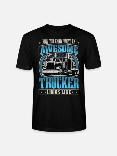 Truck Driver - Stanley/Stella CRAFTER Unisex Organic T-Shirt - black