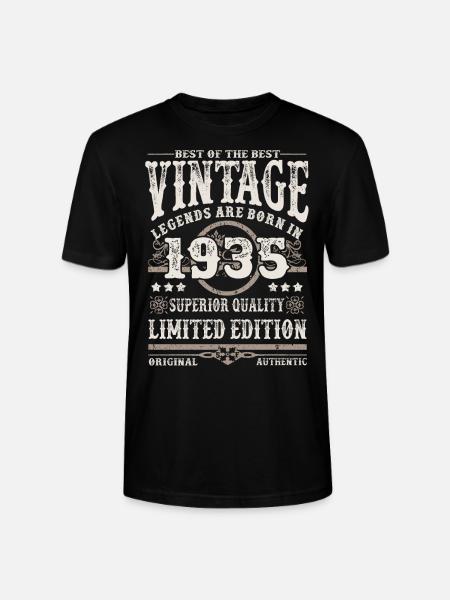 Legenden werden 1935 geboren - Stanley/Stella Unisex Bio-T-Shirt CRAFTER - Schwarz