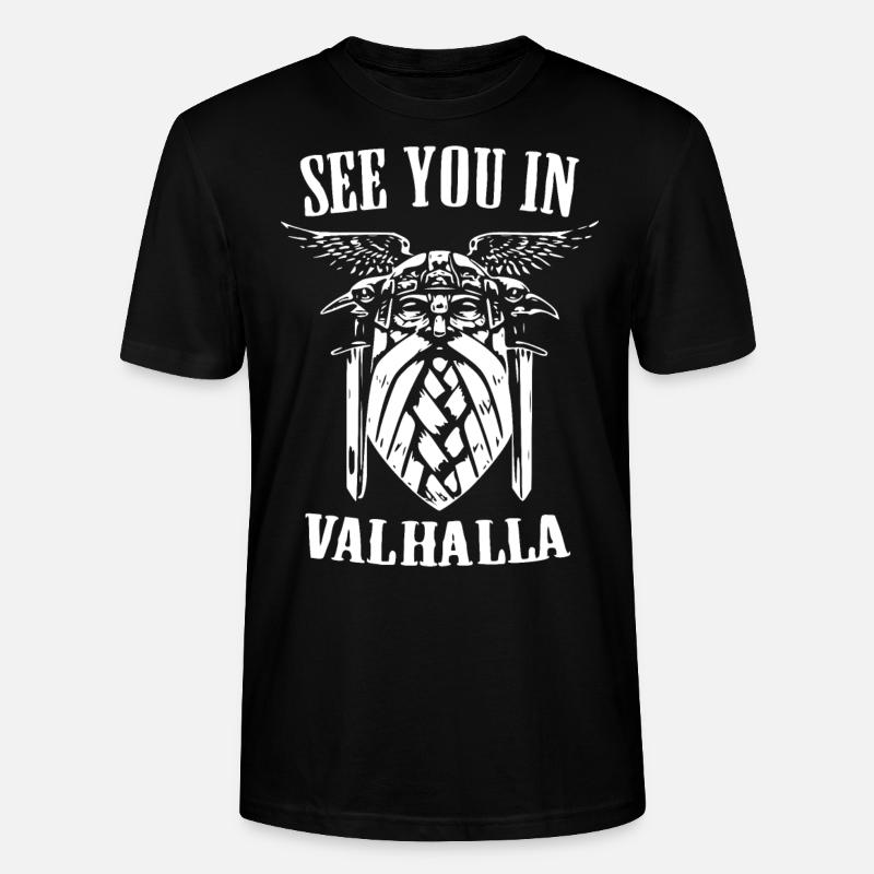 Wikinger Odin Walhalla nordisch - Stanley/Stella Unisex Bio-T-Shirt CRAFTER - Schwarz