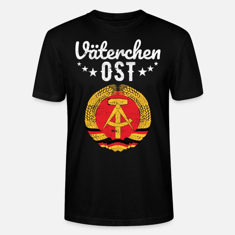 Väterchen Ost DDR Ossi Geschenk - Stanley/Stella Unisex Bio-T-Shirt CRAFTER - Schwarz
