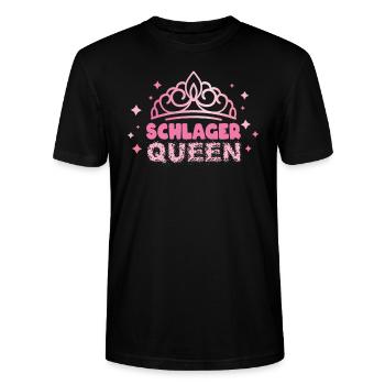 Schlager Queen Schlagermusik Schlagerparty - Stanley/Stella Unisex Bio-T-Shirt CRAFTER - Schwarz - Vorne - Alina (178cm) & Michal (187cm)
