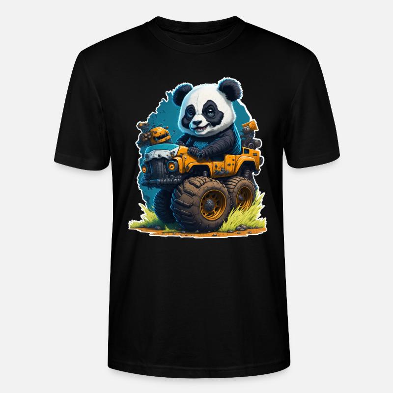 Panda - Stanley/Stella Unisex Bio-T-Shirt CRAFTER - Schwarz