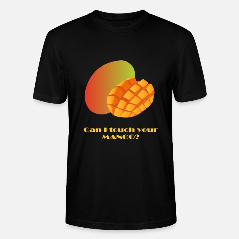 Can I touch your MANGO? - Stanley/Stella Unisex Bio-T-Shirt CRAFTER - Schwarz