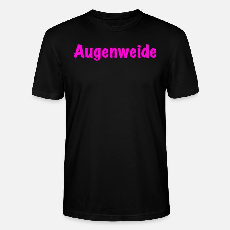 Augenweide Spruch pink Eyecatcher Text - Stanley/Stella Unisex Bio-T-Shirt CRAFTER - Schwarz
