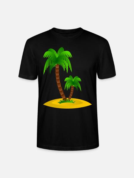 Palm Island - Stanley/Stella CRAFTER Unisex Organic T-Shirt - black
