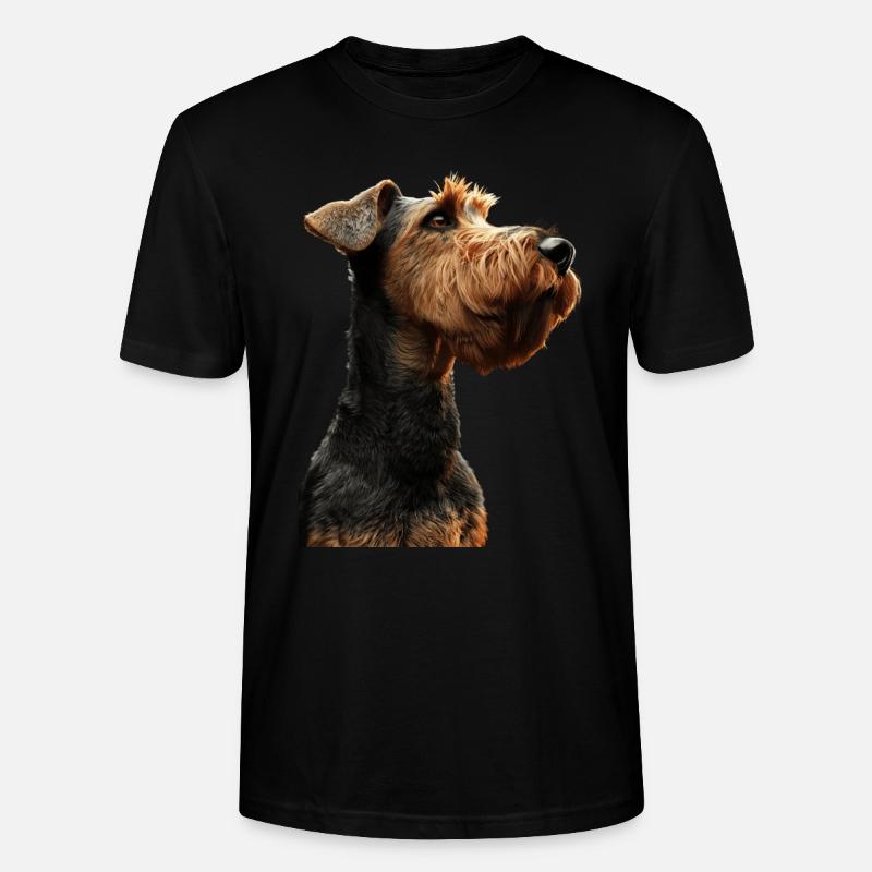 Airedale Terrier - Stanley/Stella Unisex Bio-T-Shirt CRAFTER - Schwarz