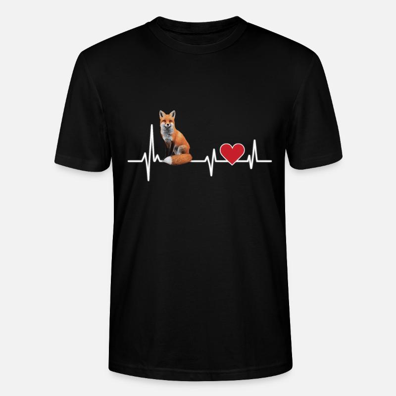 Fox - Stanley/Stella CRAFTER Unisex Organic T-Shirt - black