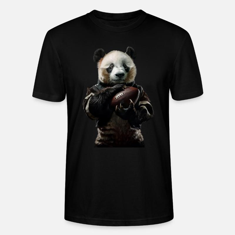 Panda - Stanley/Stella Unisex Bio-T-Shirt CRAFTER - Schwarz