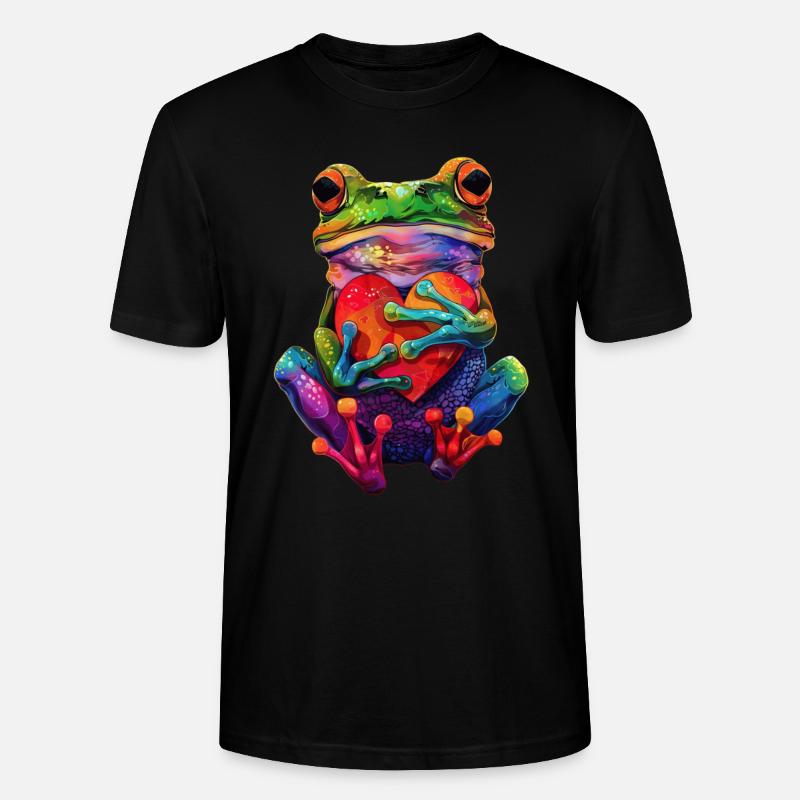 Frosch - Stanley/Stella Unisex Bio-T-Shirt CRAFTER - Schwarz