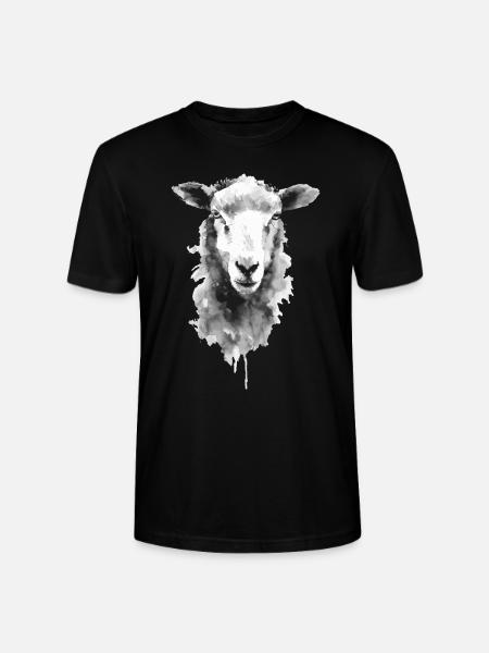 Schaf - Stanley/Stella Unisex Bio-T-Shirt CRAFTER - Schwarz