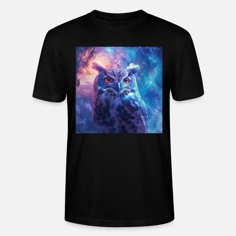 Eule - Stanley/Stella Unisex Bio-T-Shirt CRAFTER - Schwarz