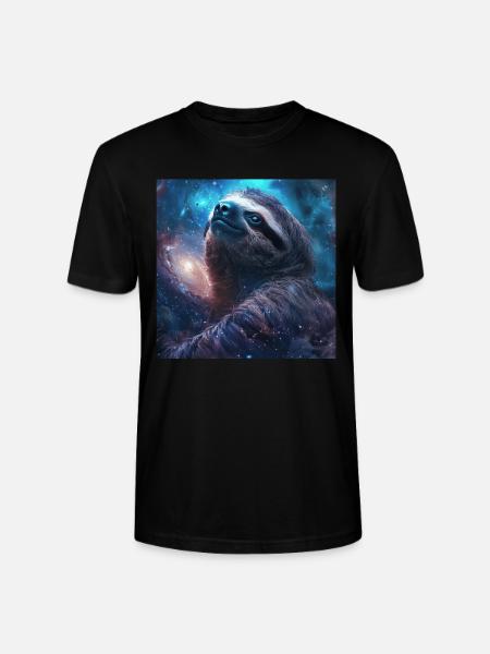 Sloth - Stanley/Stella CRAFTER Unisex Organic T-Shirt - black