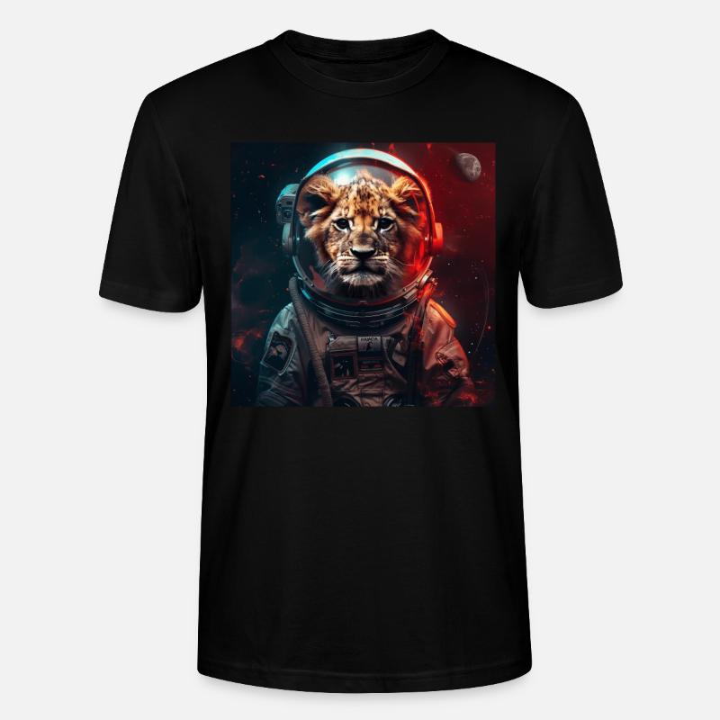 Löwe - Stanley/Stella Unisex Bio-T-Shirt CRAFTER - Schwarz