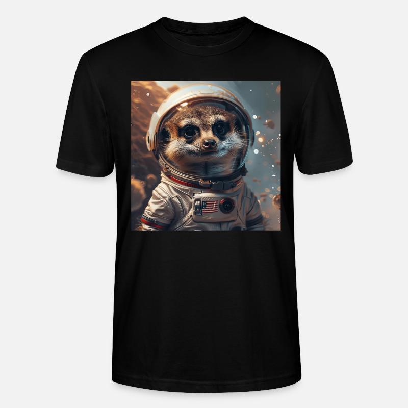 Erdmännchen - Stanley/Stella Unisex Bio-T-Shirt CRAFTER - Schwarz