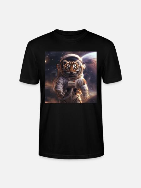 Tiger - Stanley/Stella CRAFTER Unisex Organic T-Shirt - black