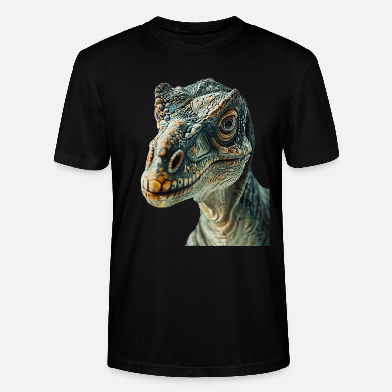 Dinosaurier - Stanley/Stella Unisex Bio-T-Shirt CRAFTER - Schwarz
