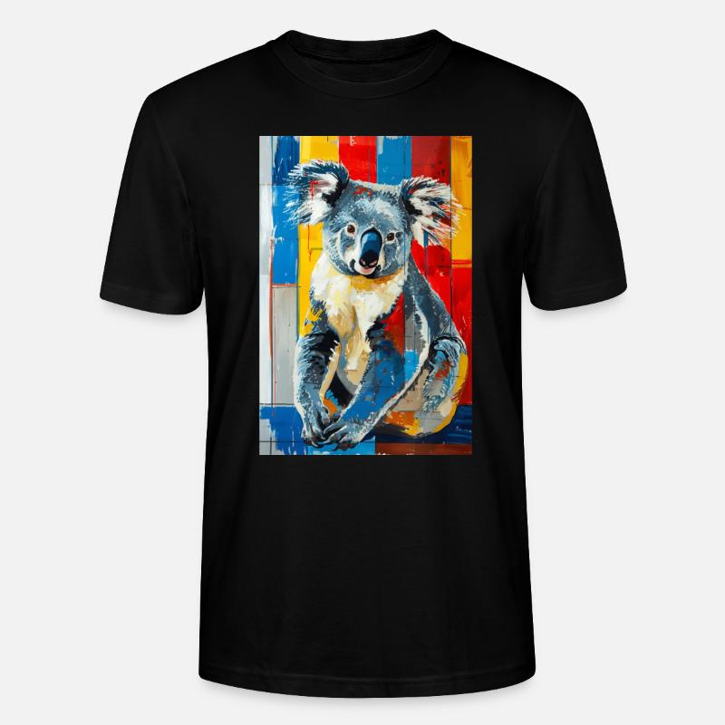 Koala - T-shirt bio CRAFTER Stanley Stella Unisexe - noir
