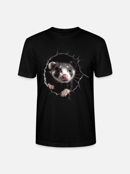 Frettchen - Stanley/Stella Unisex Bio-T-Shirt CRAFTER - Schwarz