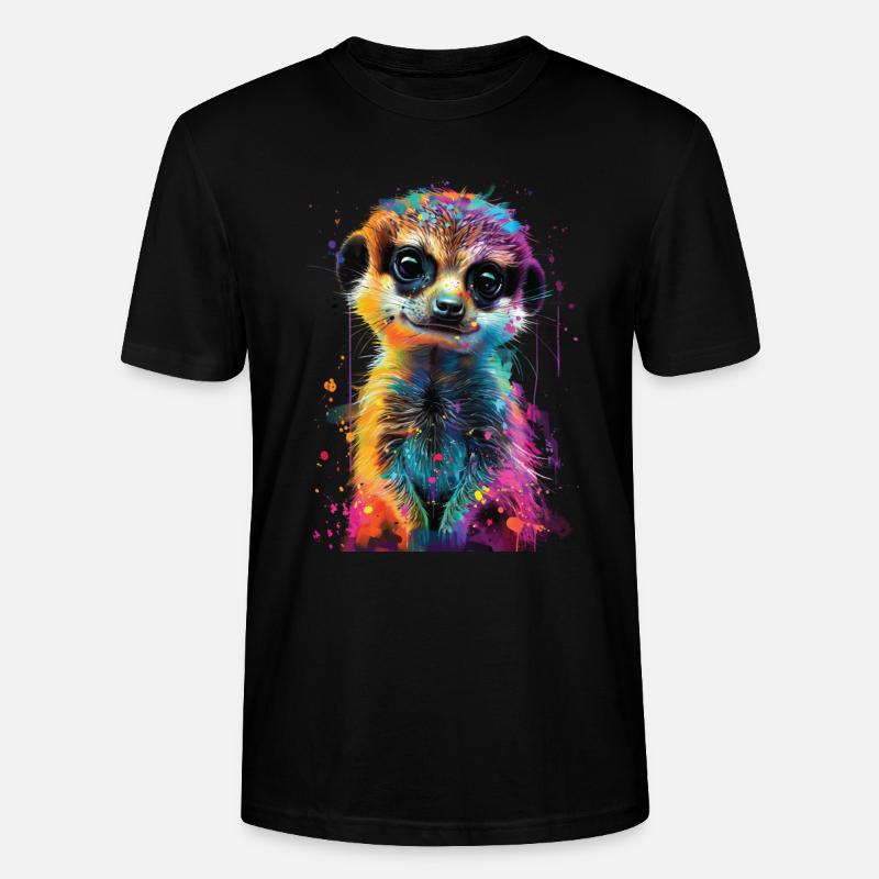 Erdmännchen - Stanley/Stella Unisex Bio-T-Shirt CRAFTER - Schwarz