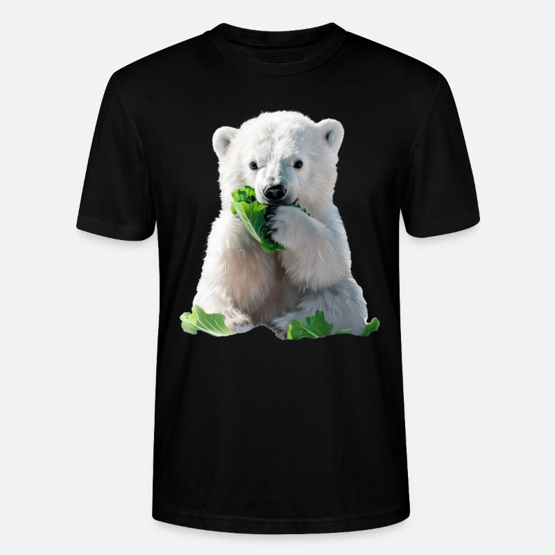 Eisbär - Stanley/Stella Unisex Bio-T-Shirt CRAFTER - Schwarz