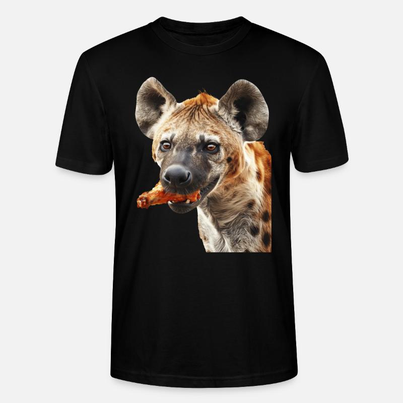 Hyäne - Stanley/Stella Unisex Bio-T-Shirt CRAFTER - Schwarz