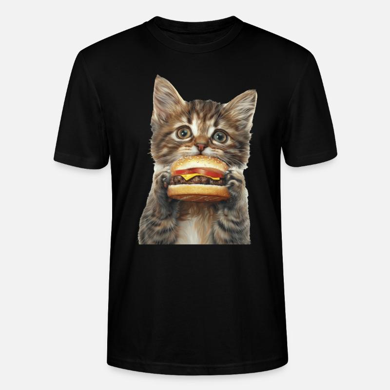 Katze - Stanley/Stella Unisex Bio-T-Shirt CRAFTER - Schwarz
