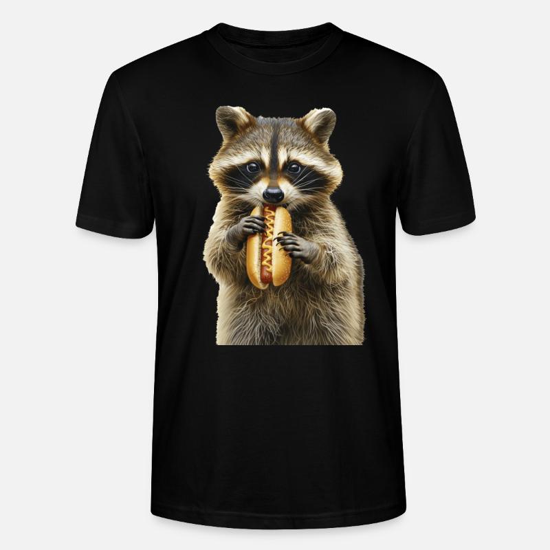 Waschbär - Stanley/Stella Unisex Bio-T-Shirt CRAFTER - Schwarz