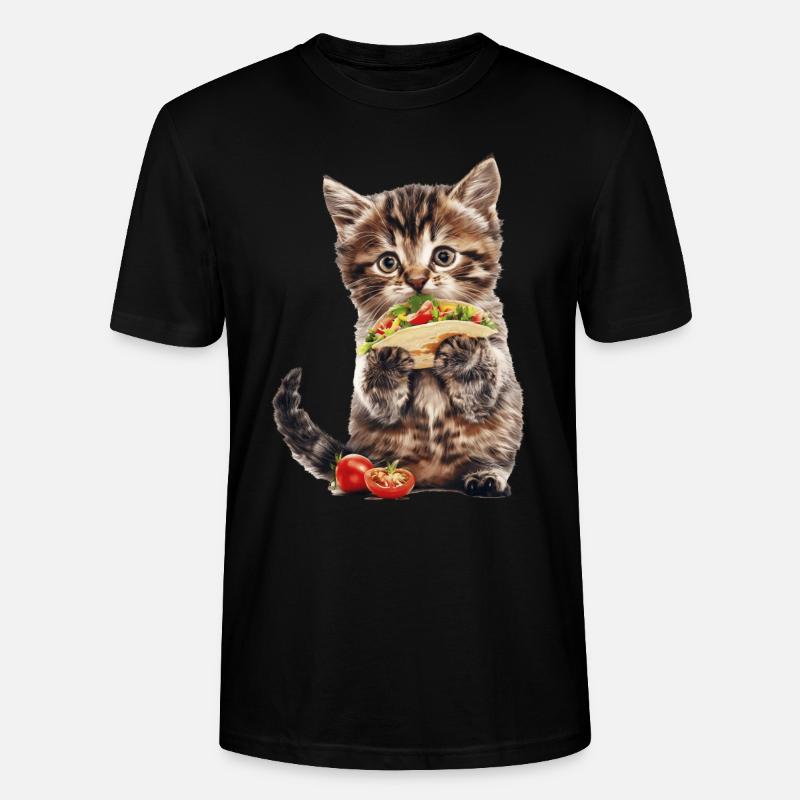 Katze - Stanley/Stella Unisex Bio-T-Shirt CRAFTER - Schwarz