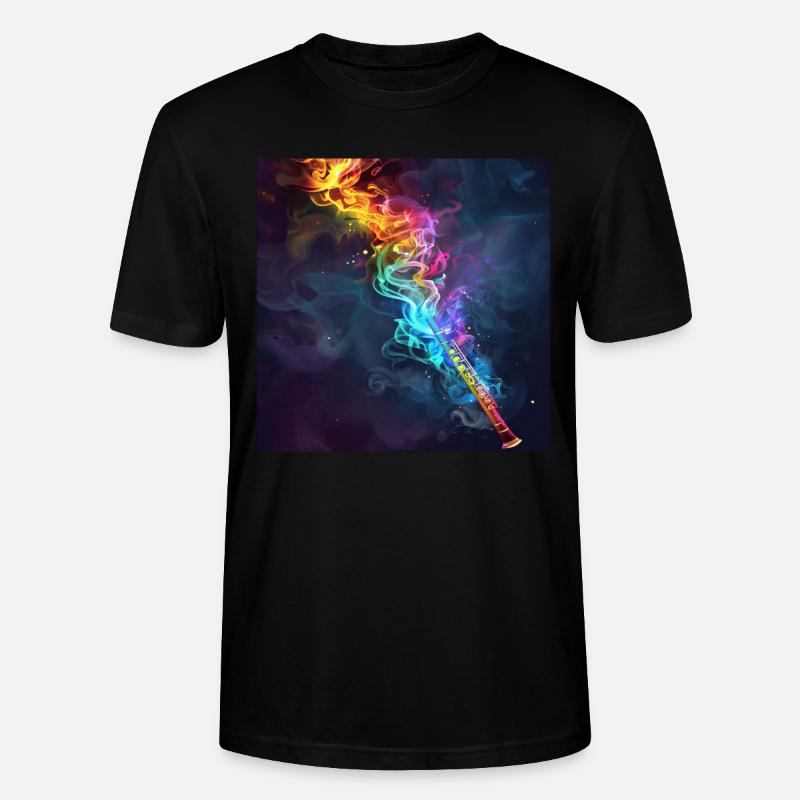 Querflöte - Stanley/Stella Unisex Bio-T-Shirt CRAFTER - Schwarz