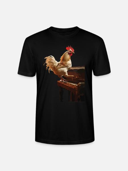 Hahn Piano - Stanley/Stella CRAFTER Unisex Organic T-Shirt - black