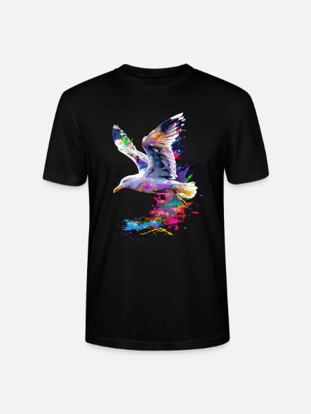 Möwe - Stanley/Stella Unisex Bio-T-Shirt CRAFTER - Schwarz