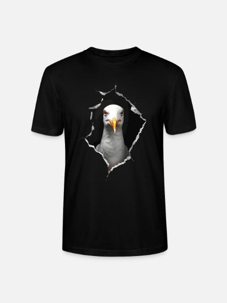 Möwe - Stanley/Stella Unisex Bio-T-Shirt CRAFTER - Schwarz