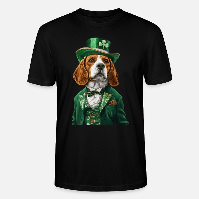 Beagle - Stanley/Stella Unisex Bio-T-Shirt CRAFTER - Schwarz