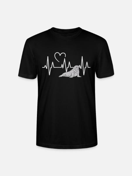 Walross - Stanley/Stella Unisex Bio-T-Shirt CRAFTER - Schwarz