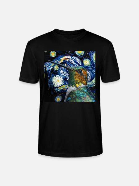 Kolibri - Stanley/Stella Unisex Bio-T-Shirt CRAFTER - Schwarz