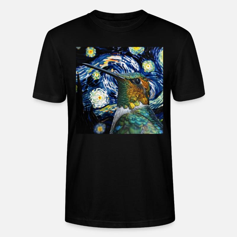 Kolibri - Stanley/Stella Unisex Bio-T-Shirt CRAFTER - Schwarz