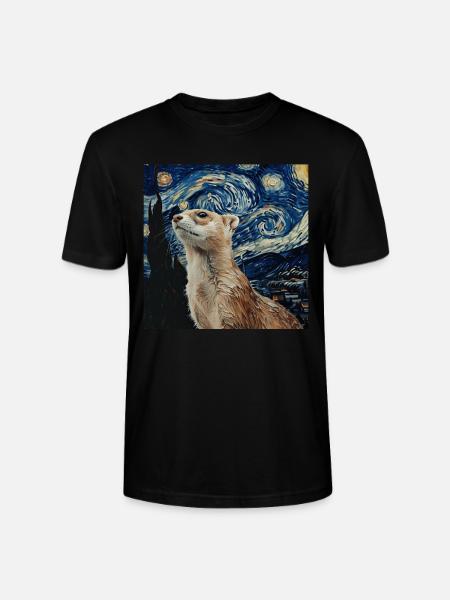Hermelin - Stanley/Stella Unisex Bio-T-Shirt CRAFTER - Schwarz