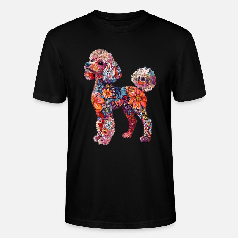 Pudel - Stanley/Stella Unisex Bio-T-Shirt CRAFTER - Schwarz